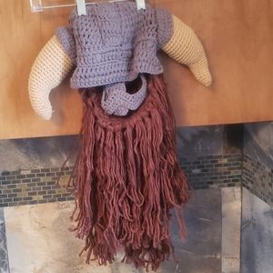 Beardo horned Viking beard hat
